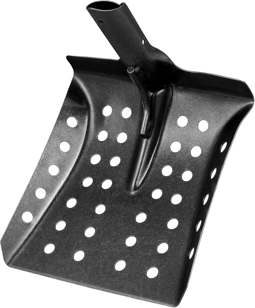 Veemoon Metal Sifting Shovel,Thicken Sand Digger Scoop Metal Coal Shovel for Home Backyard Garden Drain Sewer Cleaning Tools