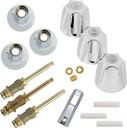 Bathtub and Shower Valve Repair Kit Replacement for Price Pfister Systems, For Remodeling Verve Handles, Easy Installation, Durable Construction, Polished Chrome