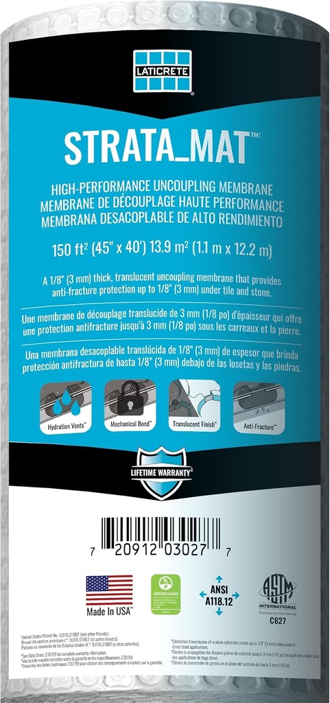 Laticrete STRATA_MAT High Performance Uncoupling, 150 SF Roll
