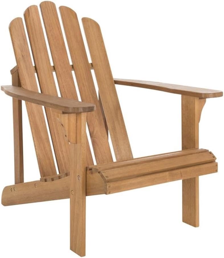SAFAVIEH PAT7027A Outdoor Collection Topher Teak Adirondack Chair