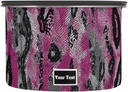Pink & Black Snake Print Airtight Coffee Bean Canister Customed 17oz Food Storage Containers with Lids For Gournd, Tea, Sugar, Flour, Rice, Cereal, Candy Cookie Jar