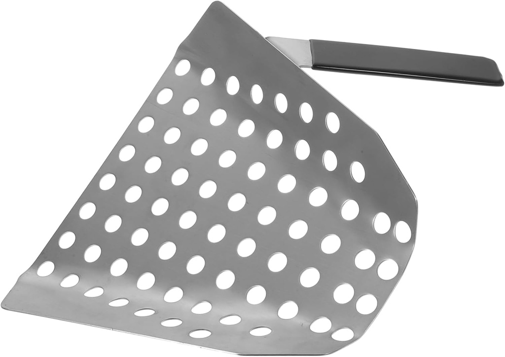 Commercial Stainless Steel French Fry Scoop Food Shovel for Fries Popcorn and Snacks Single Handle Kitchen Utensil for Home and Restaurant Use