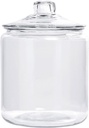 ONEIDA LTD, EVERYWARE Anchor Hocking? 1 gal Round Glass Cookie Jar - 7 3/8" Dia x 10" H