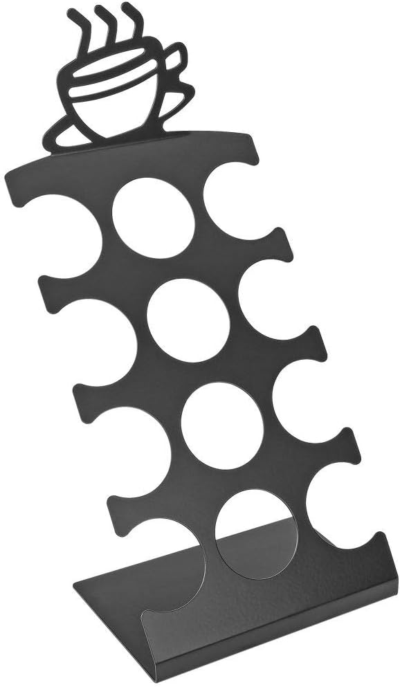 Southern Homewares K-Cup Pod Holder – Countertop Coffee Pod Organizer Rack, Holds 12 K-Cups, Black Metal Display Stand