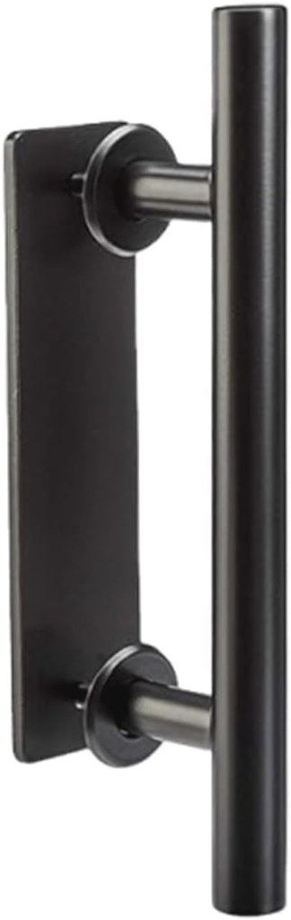 12 Inch Barn Handle Set Heavy Duty Steel Pull for Sliding Door Handle Gate Entry Shed Door Flush Mount Design for Indoor or Outdoor Use Fits 3/4 to 1-3/4 Inch Doors