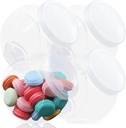 Nsmykhg Candy & Cookie Jars, 4 Pack Plastic Containers with Lids, 48 oz (48 oz) for Candy Buffet & Party Table