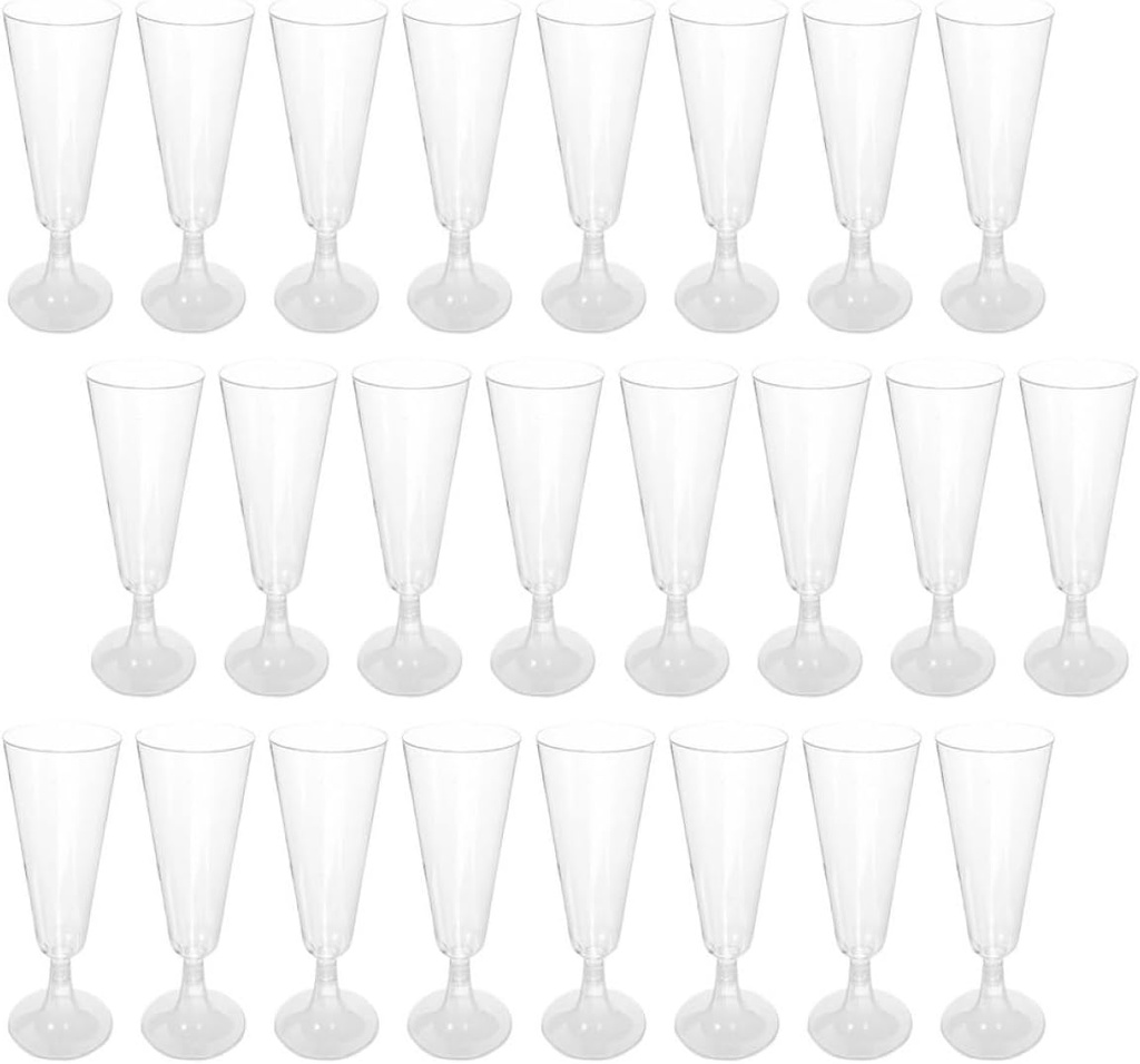 Gatuida 40pcs Unbreakable Cocktail Goblets Plastic Wine Flutes for Parties Weddings and Gatherings Lightweight and Stable Drinking Cups for Home and Bars