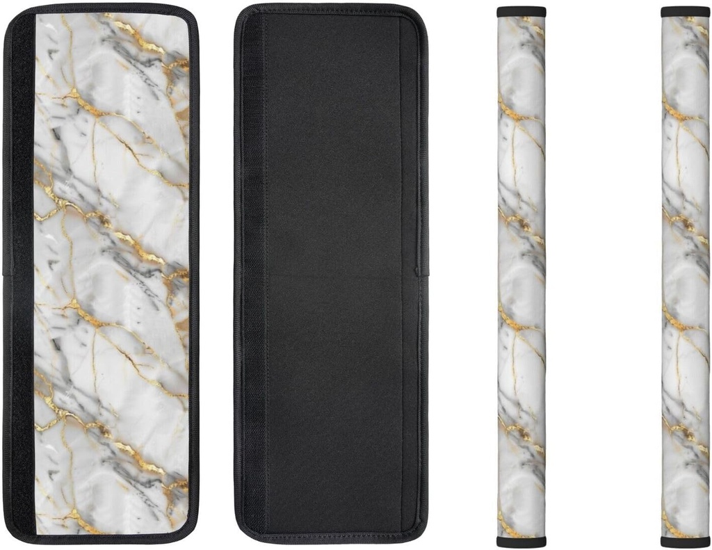 Marble White Gray Gold Lines Refrigerator Door Handle Covers Kitchen Appliances Gloves for Microwave Dishwasher Fridge Door Cloth Protector Covers