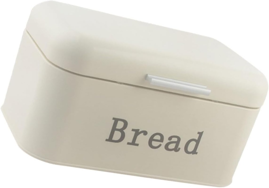 PRETYZOOM Desktop Bread Storage Container Metal Bread Box for Kitchen Countertop Vintage Style Bread Holder for Bakery Home Design