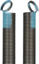 Samson Garage Door Extension Springs – Heavy Duty, 190 lbs, 25" Relaxed Length, 71" Stretched Length, Double Loop Ends, Black Electrophoresis Coated