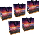 Earthwise Reusable Shopping Bags Extremely Durable Multi Use Large Stylish Fun Foldable Water-Resistant Totes