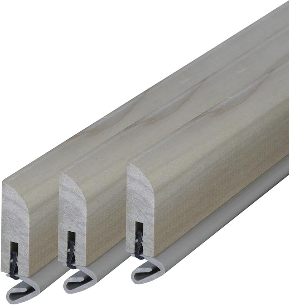 M-D Building Products 52050 Natural Hardwood and Premium Rubber Nail-on Top and Sides Door Seal Kit