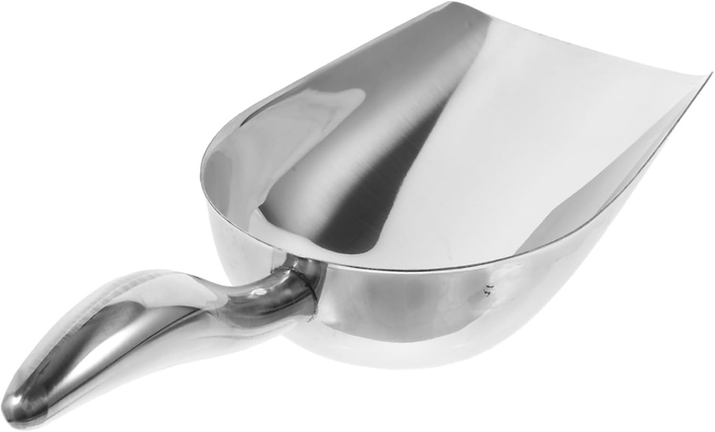 PRETYZOOM 150pieces Ice Cube Shovel Stainless Steel Scoop Kitchen Grain Scoop Candy Dishwasher Safe Tool