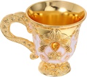 Cabilock Mini Offering Goblet Cup Holy Communion Cup Metal Wine Goblet for Religious Ceremonial Functions