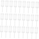 40pcs Push Cake Tubes Reusable Cake Holders Lids Colorful for Parties Events and Home Use