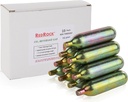 RedRock Unthreaded 16 Gram CO2 Cartridges, Food Grade Beverage Beer Keg Cartridge Chargers (10 Pack)