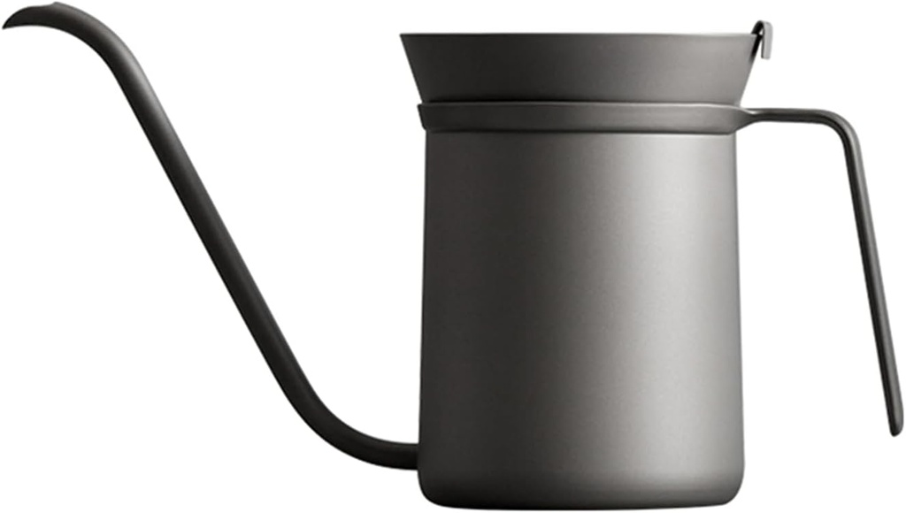 Stainless Steel Pour Over Coffee Pot, Portable Kettle for Tea and Coffee, Outdoor Use-Grey