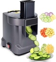 3-in-1 Electric Food Processor - Vegetable Cutter, Slicer, Grater | 100w Automatic Vegetable Cutter Commercial Vegetable and Fruit Chopper, for Onions, Potatoes, Cabbage, Lemon A