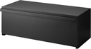 YAMAZAKI Home Tower Wide Bread Box Keeper Holder Container, Metal Bread Holder Saver, Large Counter Storage - Steel
