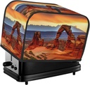 Arches National Park 2 Slice Toaster Covers Dustproof Splash-Proof Bread Machine Cover Fingerprint Protectors Small Washable Kitchen Appliance Cover Universal Size