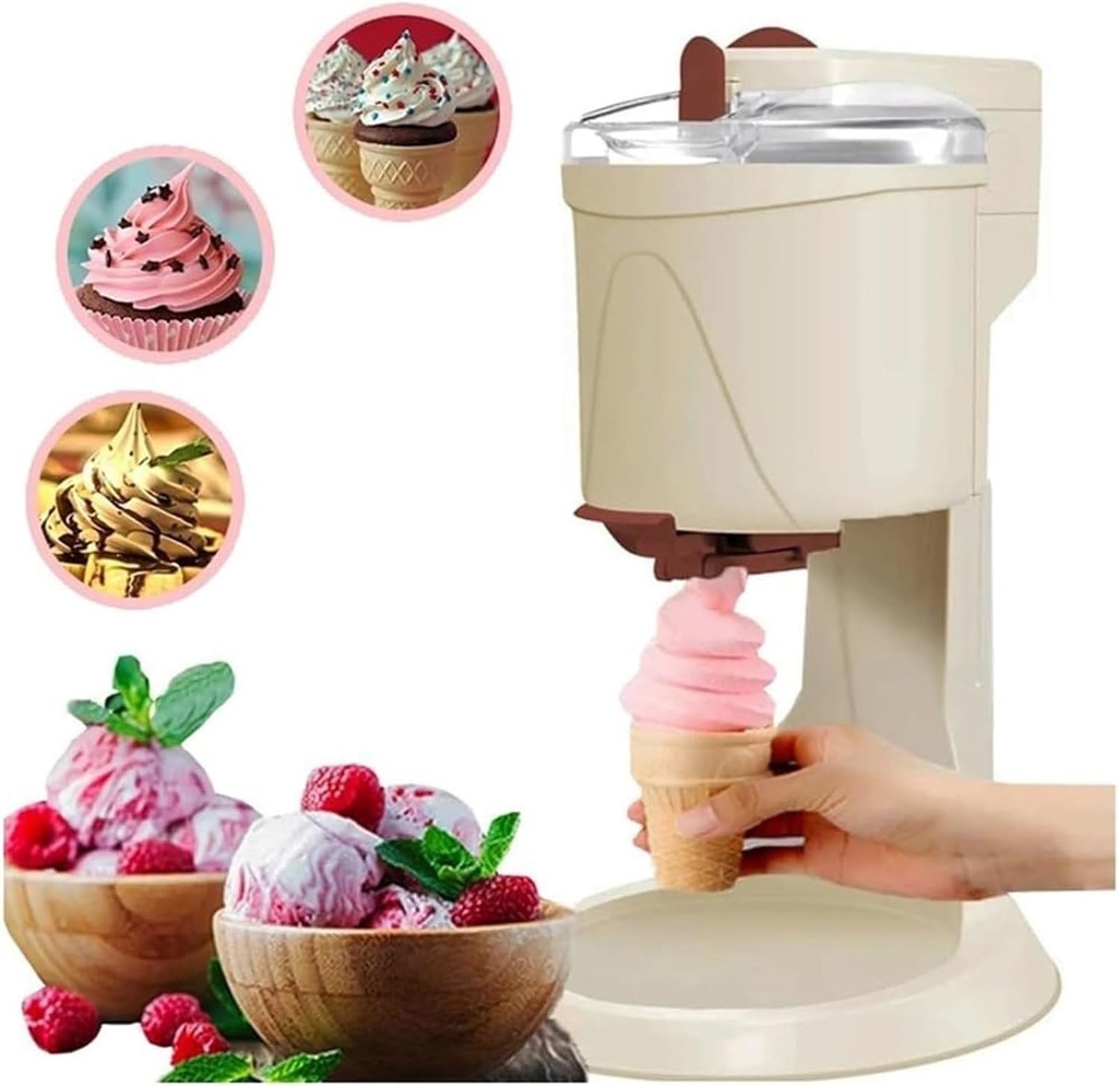 Diy Household Ice Cream Machine Household Children'S Fruit Cone Automatic Homemade Small Soft Ice Cream Machine Mini Fully Automatic Cone Ice Cream Machine