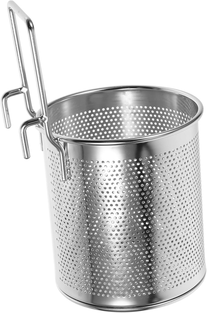 GLEAVI Stainless Steel Hot Pot Strain Basket Hanging Hook Sturdy Mesh Colander for Cooking Steaming and Draining Kitchen Essential for Hot Pot Lovers