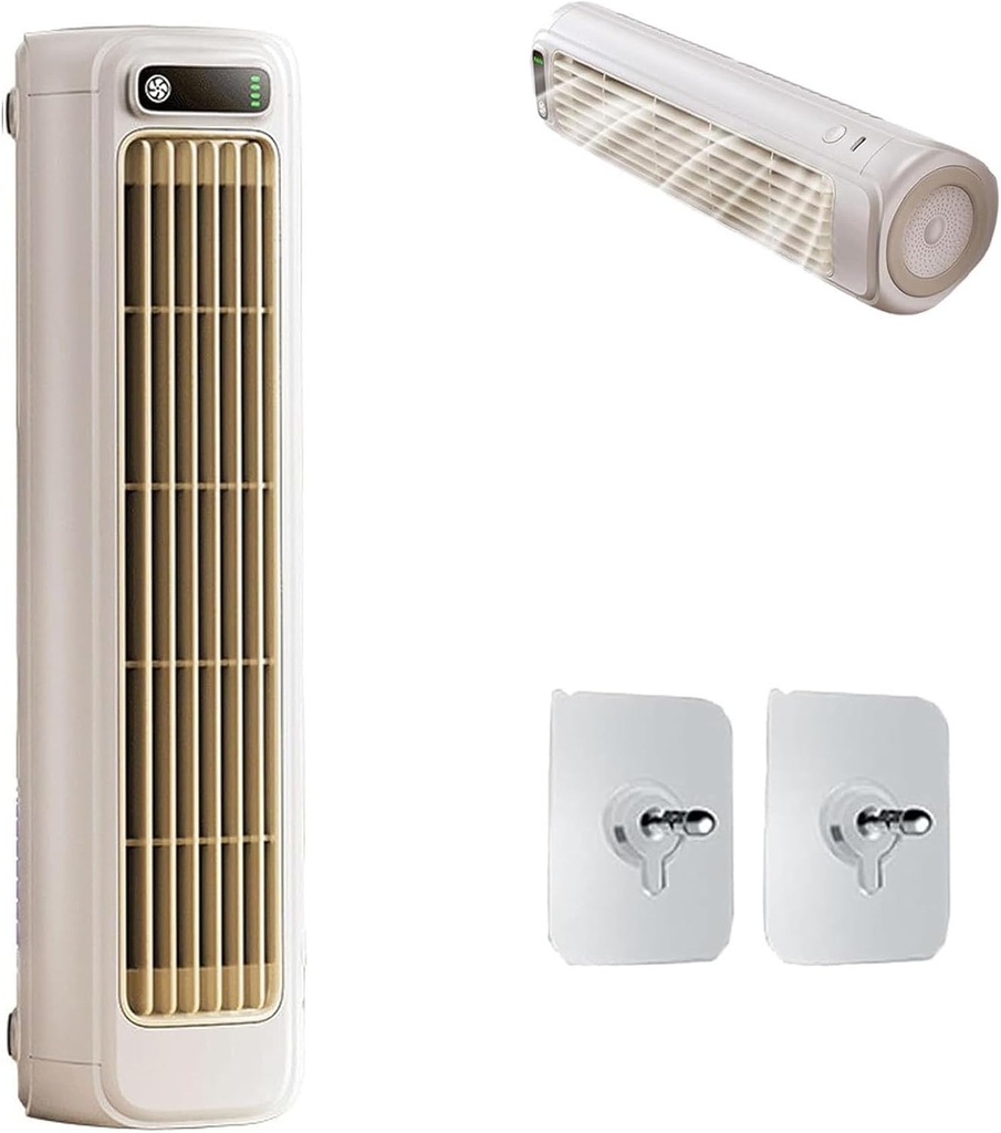 Migilife Cooling Ace, Migilife Air Conditioner,Cooling Ace Portable Air Conditioner,USB Rechargeable Portable Tower Fan Airs Conditioners, 3 Speeds Adjustable (Beige)