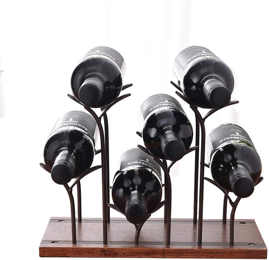 Counter Wall Mounted Glass Rack Metal Wine Bottle Wine Rack Wine Holder Standing Wine Holders Stands for Bar Wine Cellar Basement Cabinet