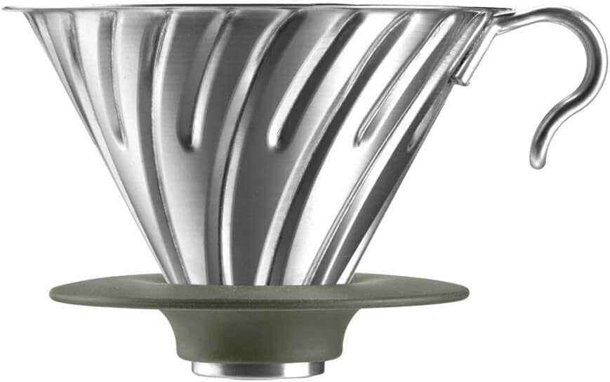 Hario Outdoor V60 Metal Dripper, 02 Silver