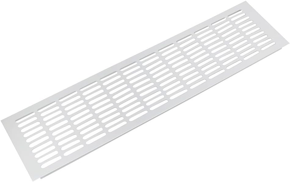uxcell 600mmx150mm Rectangle Shape Air Vent Louvered Grill Cover Ventilation Grille