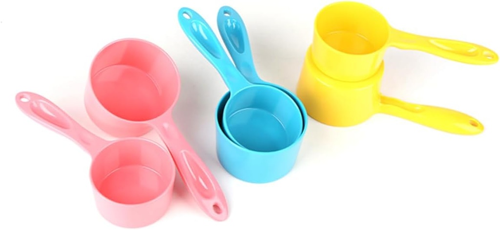 GLEAVI Long Handled Pet Food Scoop Cat Dog Kitten Puppy Feeder Tool Food Scoop for Large Containers