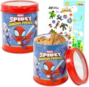 Spidey and His Amazing Friends Cookie Jar Set - Bundle with 2 Spiderman Tin Canister Jars with Lids for Snacks, Cookies, Bathroom Essentials, Plus More | Marvel Kitchen Accessories