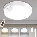 Motion Sensor Light Indoor - 3 Colors Battery Operated Wireless Ceiling Lights, 400LM Closet Lights Motion Sensored for Closet Stairs Bathroom Hallway Garage Porch Kitchen