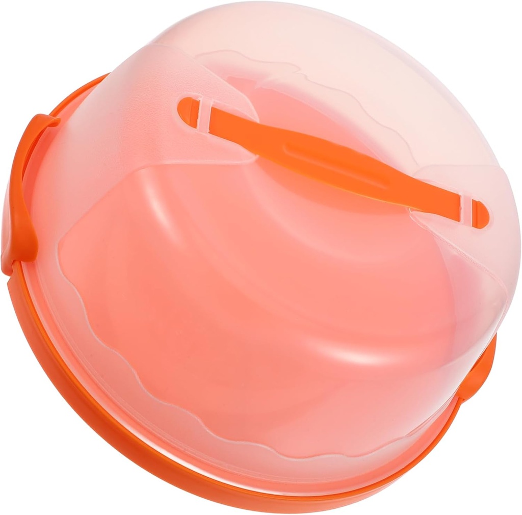 6-8 Inch Round Handheld Cake Carrier Storage Box Pp Material Cake Transport Container with Lid