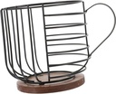 Coffee Pod Holder Practical Iron Storage Basket for Fruits Snacks Coffee Capsules Kitchen Organizer for Countertop Easy to Clean Design