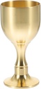 Unomor Brass Goblet Cup Multi-Functional High Footed Chalice for Tea Decorative Offering Cup 3In