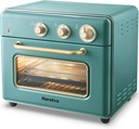 Neretva [21 QT& 6-in-1] Toaster Oven & Air Fryer, Compact Toaster Ovens Countertop with 5 Slices 1500W Rapid Heat Air Fryer Toaster Oven Combo Stainless Steel for Bake/Toast/Broil/Air Fryer/Defrost