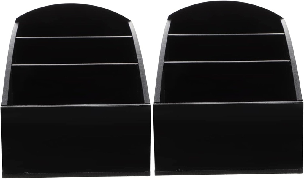 2pcs Seasoning Bag Storage Box Coffee Station Accessories Acrylic Material Countertop Sugar Bag Holder Tea Box Holder Bar