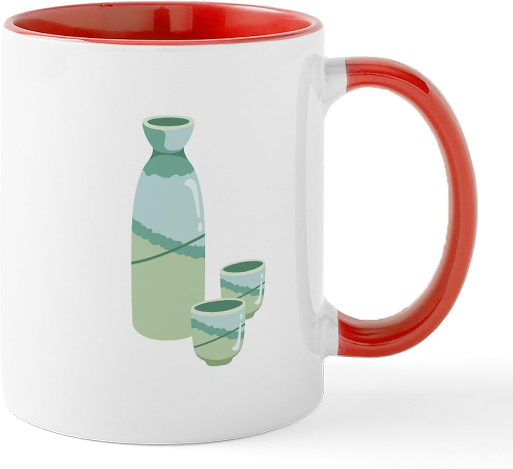 CafePress Sake Drink Set Mugs 11 oz (325 ml) Ceramic Coffee Mug