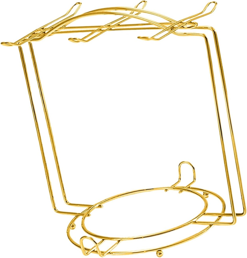 Iron Mug Draining Stand for Kitchen Counter Vertical Coffee Cup and Plates Organiser Saucers Holder for Small Space Space Saving Rack