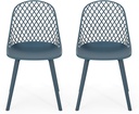Christopher Knight Home Delora Outdoor Modern Dining Chair (Set of 2), Green