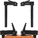 2 Pack Large MFT Bench Holdfast Woodworking Tools, 3/4" Desktop Quick Acting Hold Down Clamp Adjustable Fast Fixed Clip, Aluminum Alloy Benchtop Quick Clamps for Wood Carving, Routing, Sanding