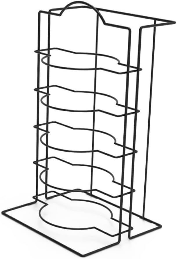 STOBAZA Multipurpose Wall-Mounted Plate Stand Rack Portable Iron Display Shelf for Home Decor Adjustable Plate Holder for Kitchen Organization