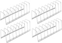 4X Utensils Racks Utensils Holder Tableware Dinner Service Dish Rack Bread Racks Sparerib Holder for Home Cabinet Cafe, Silver Plate Rack