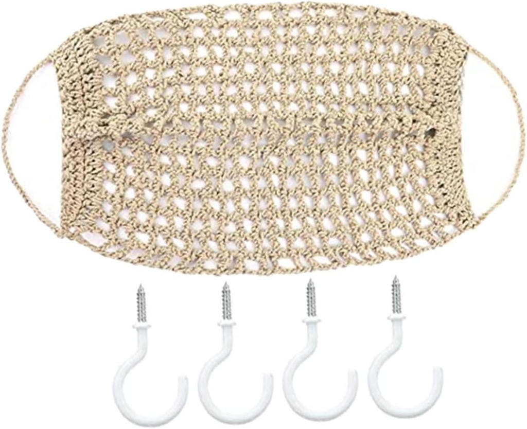 Hanging Vegetable Basket Fruit Net Basket Decorative Storage Hammock Kitchen Accessory Sturdy