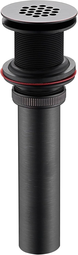 PU-005-TO 1 1/2" Bathroom Faucet Vessel Vanity Sink Grid Drain Stopper Strainer Without Overflow Oil Rubbed Bronze