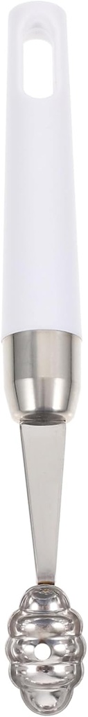 1Pc Stainless Steel Fruit Scoop Watermelon Scoop for Kitchen Restaurant Use Smooth Surface Design for Easy Cleaning for Watermelon Cantaloupe Dragon Fruit