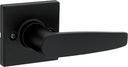 Kwikset Safelock SL7000WISQT-514 Winston Lever Square Rose Half Dummy Matte Black Finish