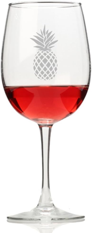 Pineapple Wine Glass