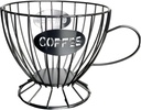 Coffee Capsule Holder Metal for Coffee Pods - Cup-Shaped Coffee Capsule Organizer Stand for Kitchen or Coffee Shop Display